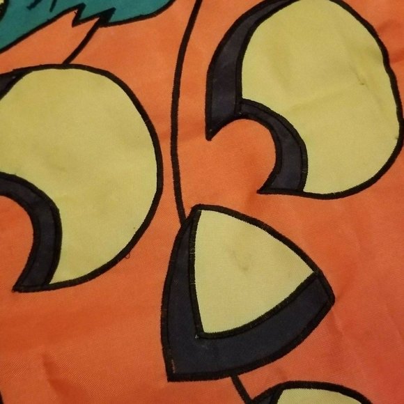 Vintage HALLOWEEN Jack O Lantern BLACK CAT Full Moon Garden Flag NWT House Decor - Picture 9 of 12